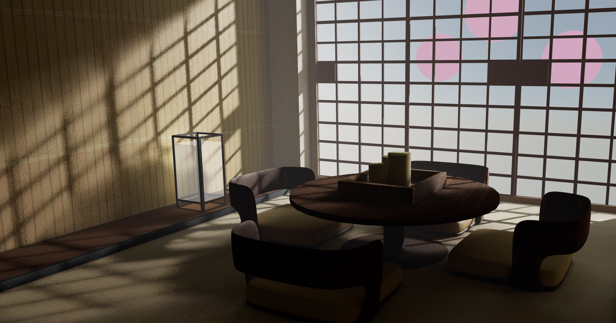 Room with soft shadows